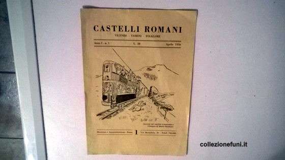 Libretto Castelli Romani anno 1 nm 1 - Aprile 1956